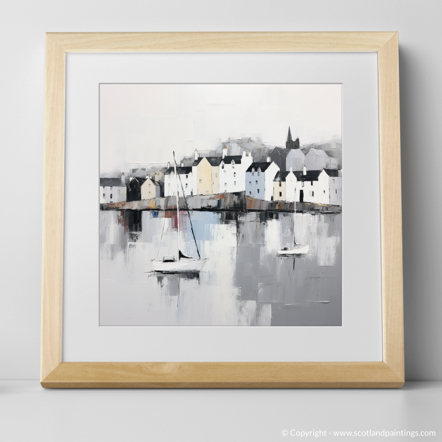 Portree Harbour Serenity: A Minimalist Ode to Scottish Charm