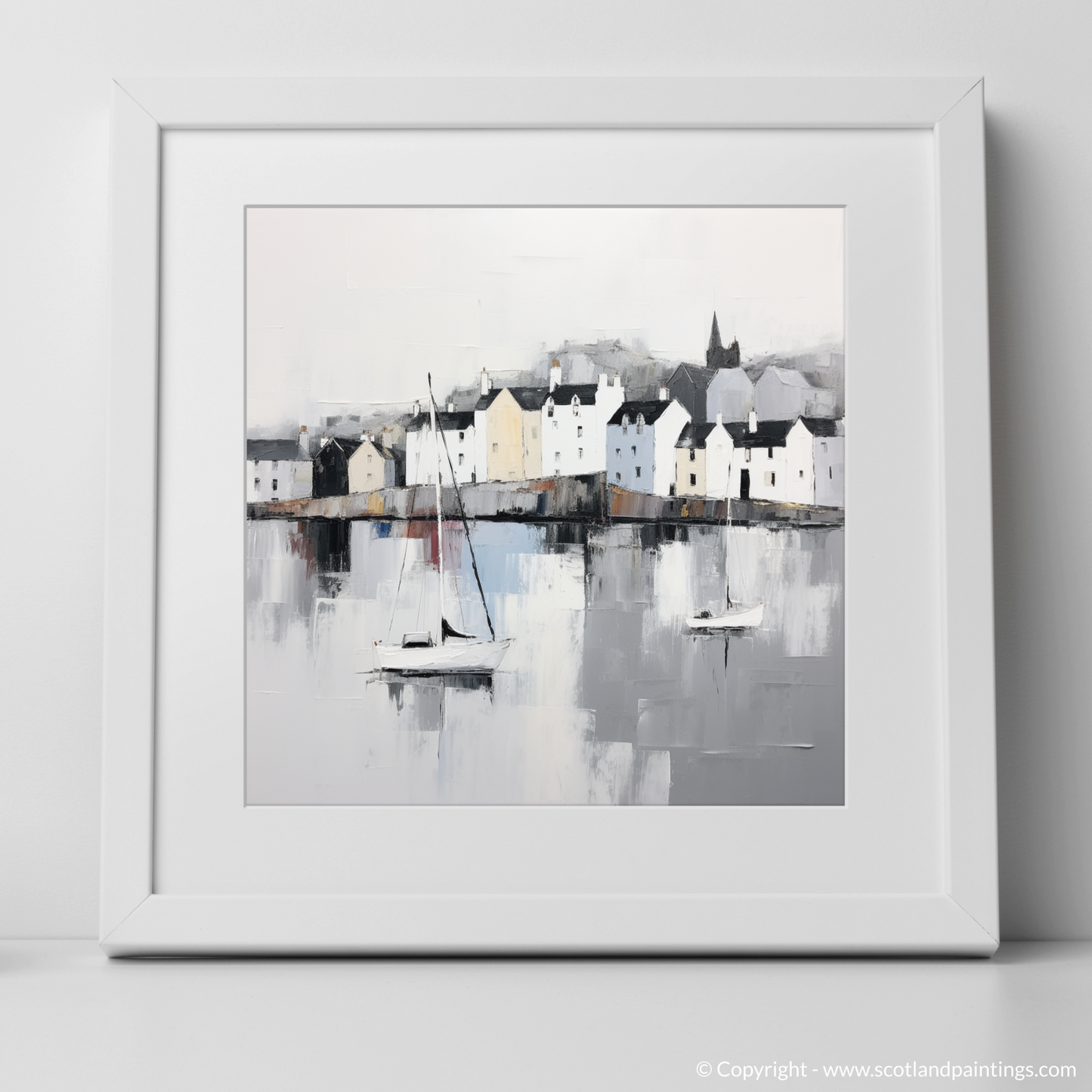 Portree Harbour Serenity: A Minimalist Ode to Scottish Charm