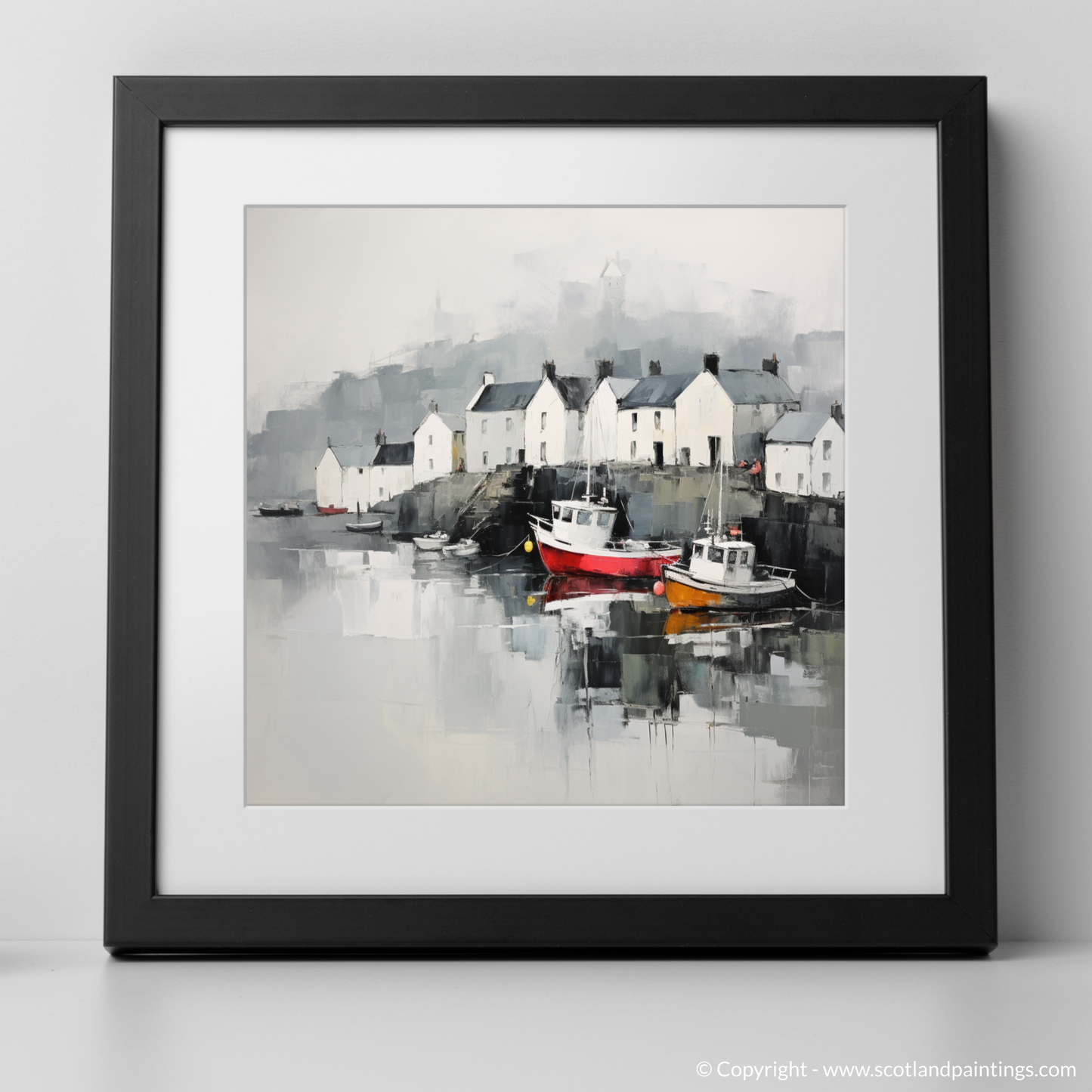 Serene Reflections of Portree Harbour