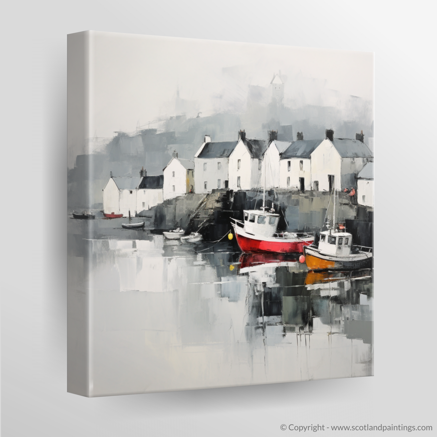 Serene Reflections of Portree Harbour