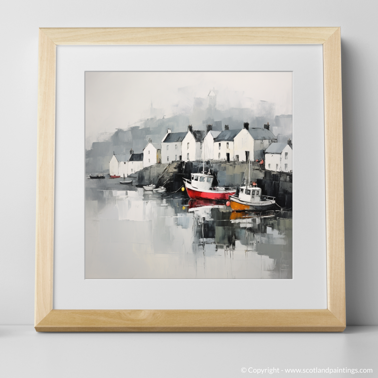 Serene Reflections of Portree Harbour