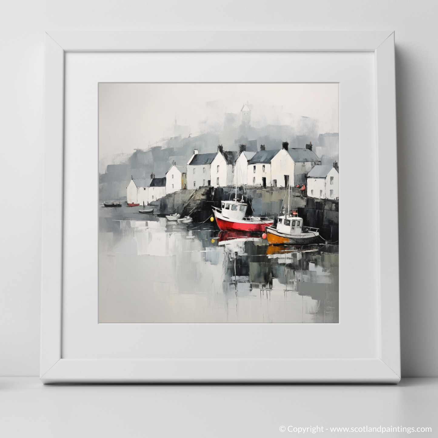 Serene Reflections of Portree Harbour