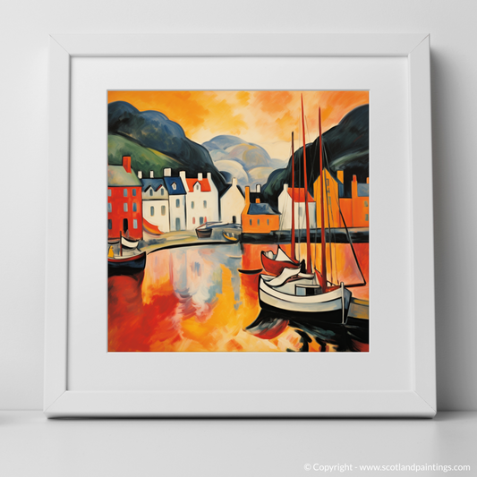 Portree Harbour in Fauvist Flames