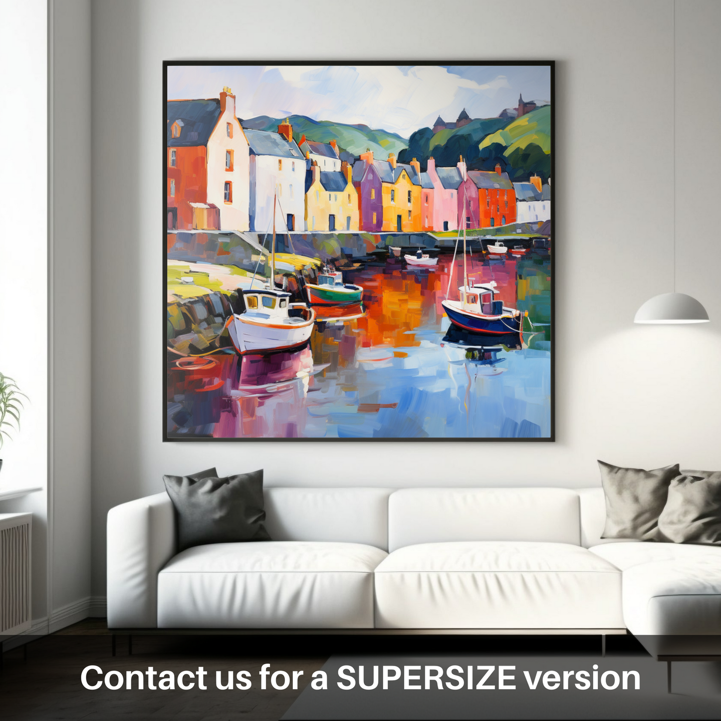 Vibrant Portree: A Fauvist Ode to Scottish Harbour Life