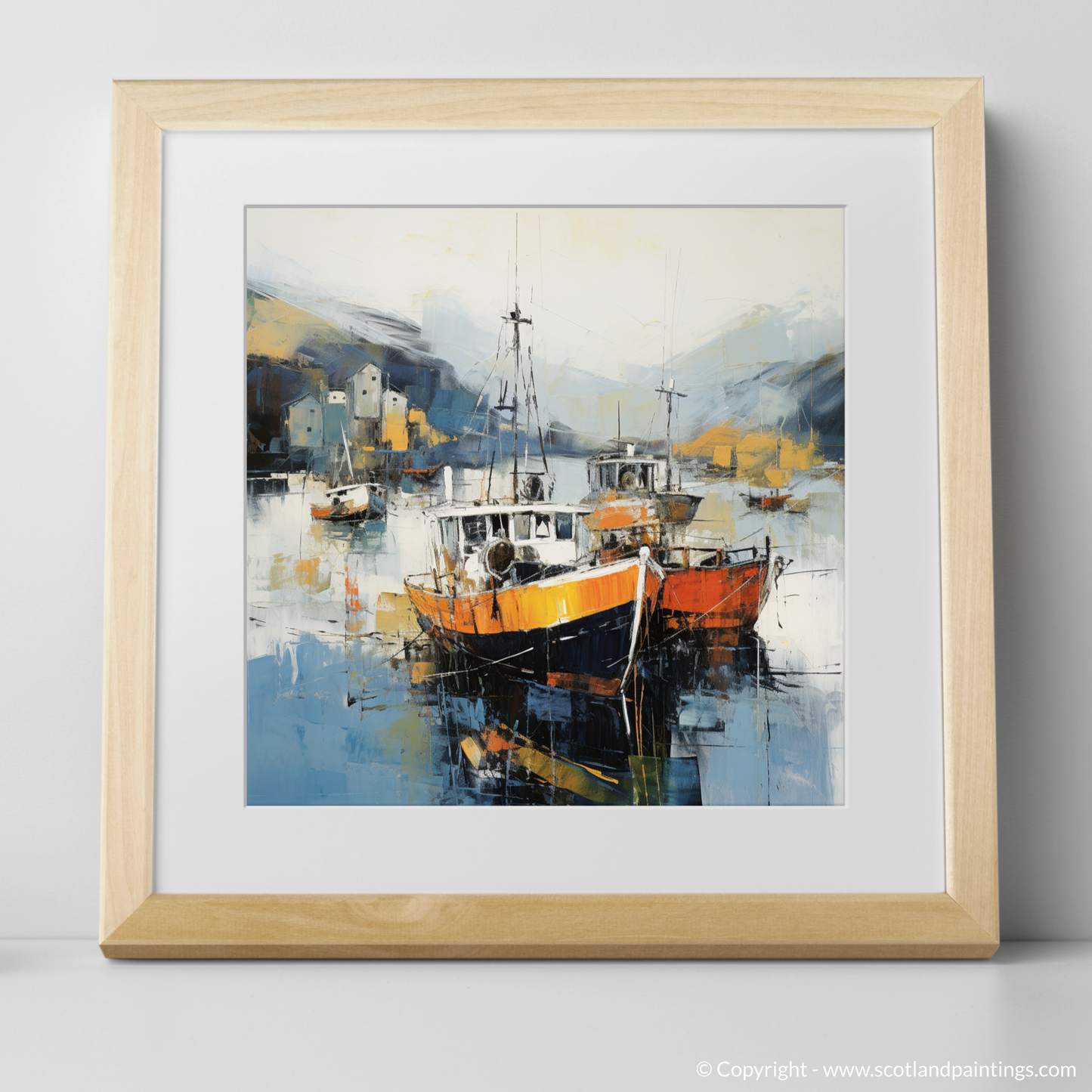 Harbour Serenity: An Abstract Ode to Portree Isle