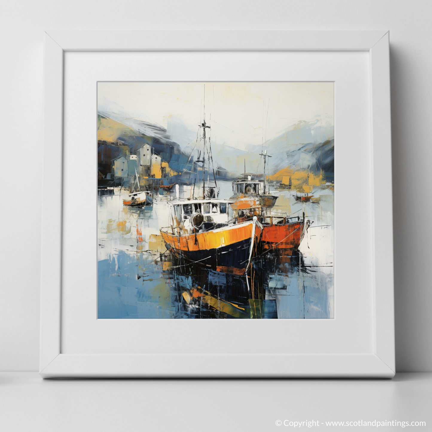 Harbour Serenity: An Abstract Ode to Portree Isle