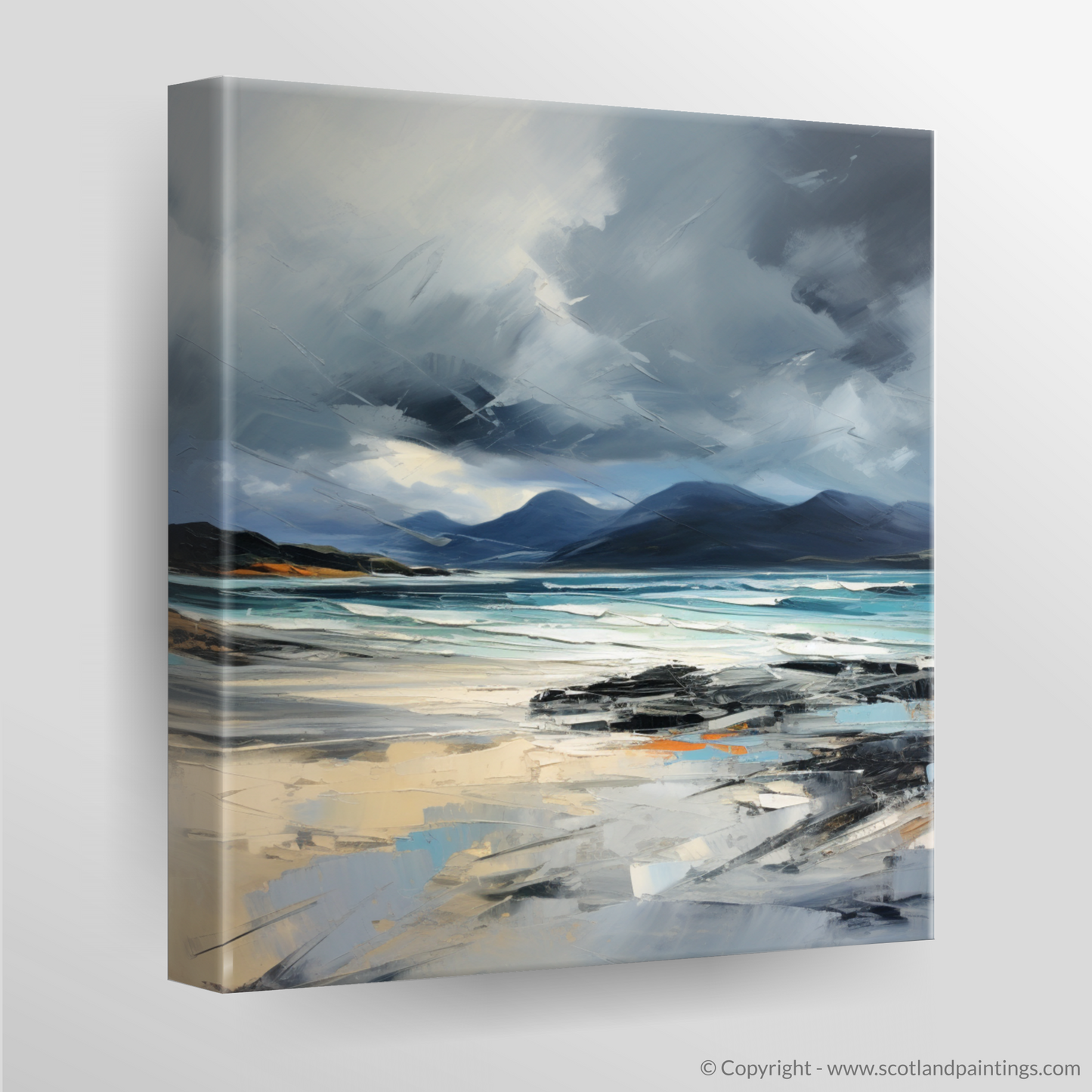 Tempest of Camusdarach: An Abstract Impressionist Journey