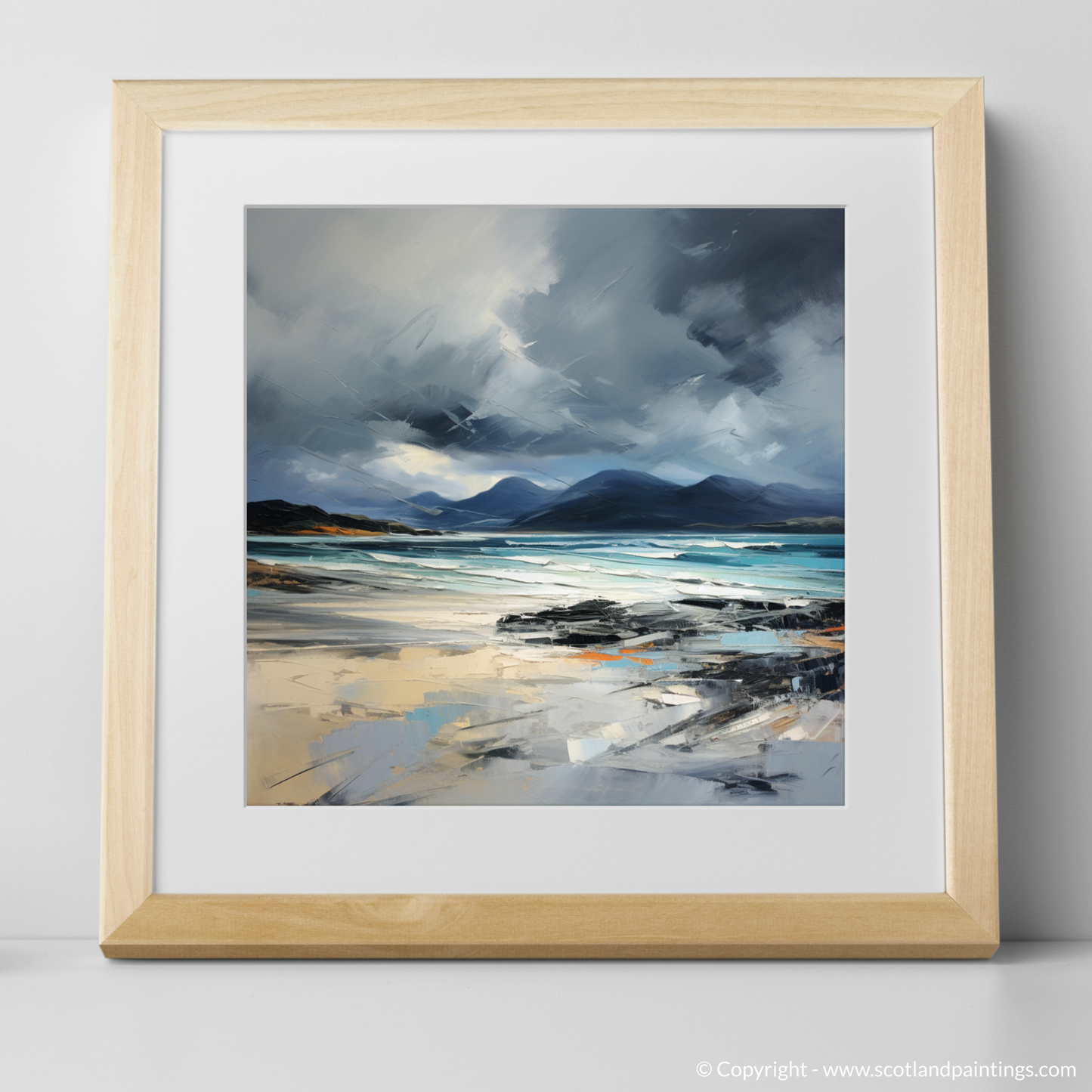 Tempest of Camusdarach: An Abstract Impressionist Journey