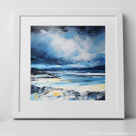 Tempest Over Camusdarach: An Abstract Expressionist Homage to Scottish Shores