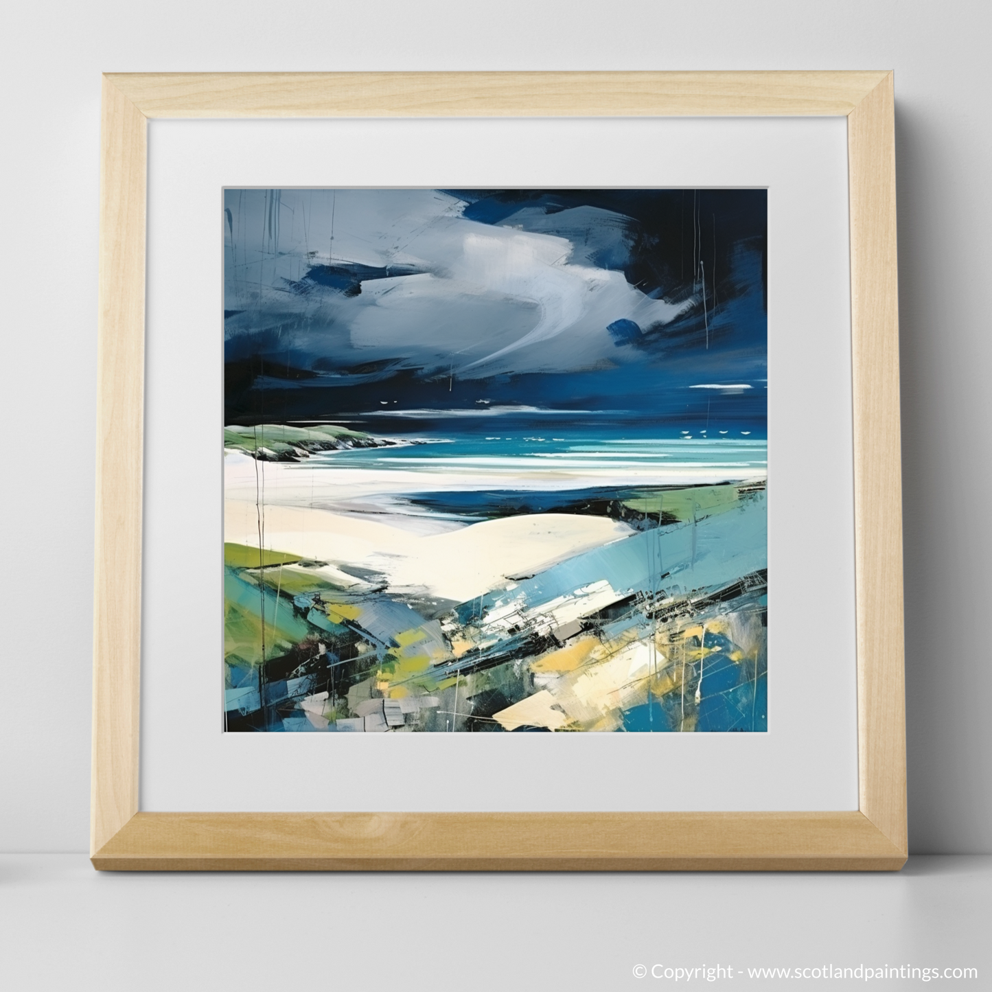 Storm Over Camusdarach: An Abstract Impressionist Interpretation