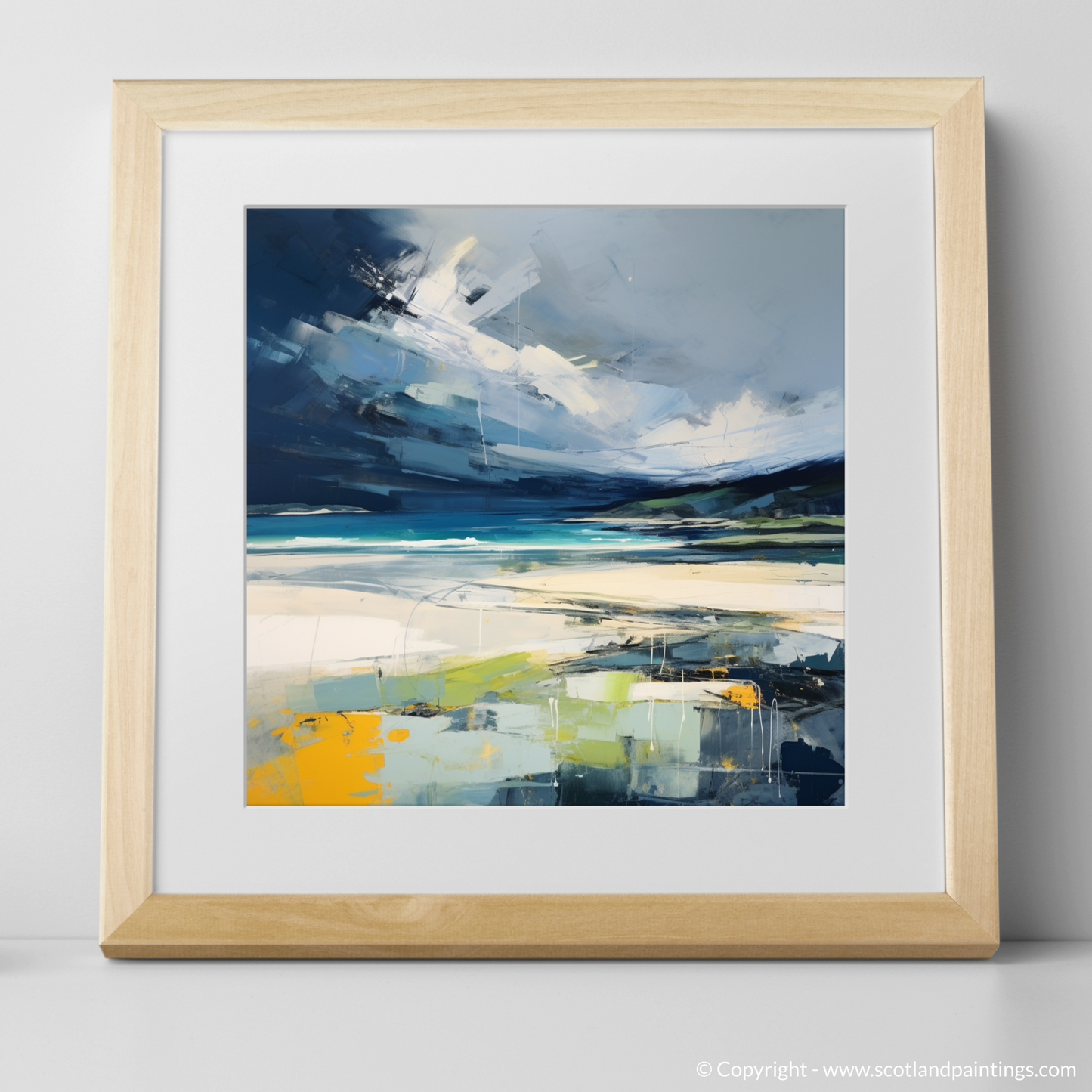 Stormy Embrace: Abstract Impressions of Camusdarach Beach