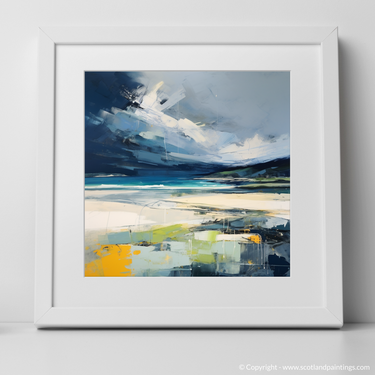 Stormy Embrace: Abstract Impressions of Camusdarach Beach