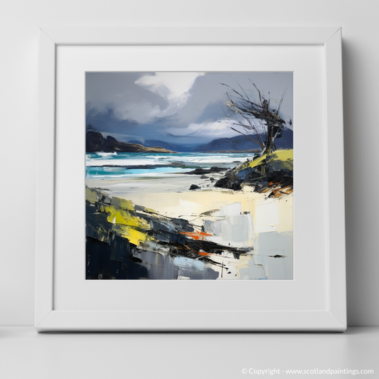 Storm's Embrace: Abstract Vigour of Camusdarach Beach