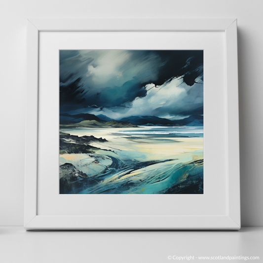 Storm's Embrace: Abstract Ode to Camusdarach Beach