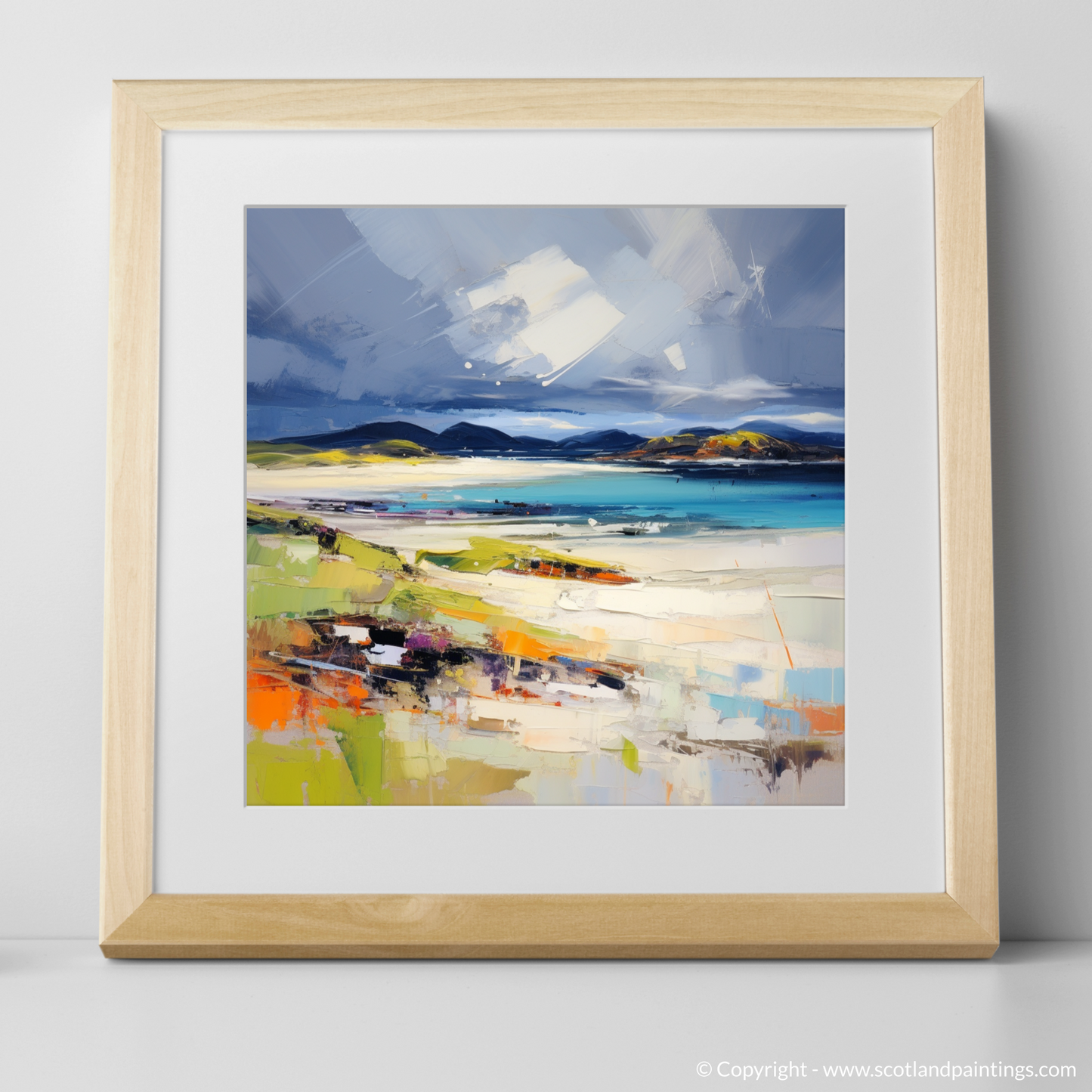 Tempestuous Camusdarach: An Abstract Ode to the Scottish Shoreline