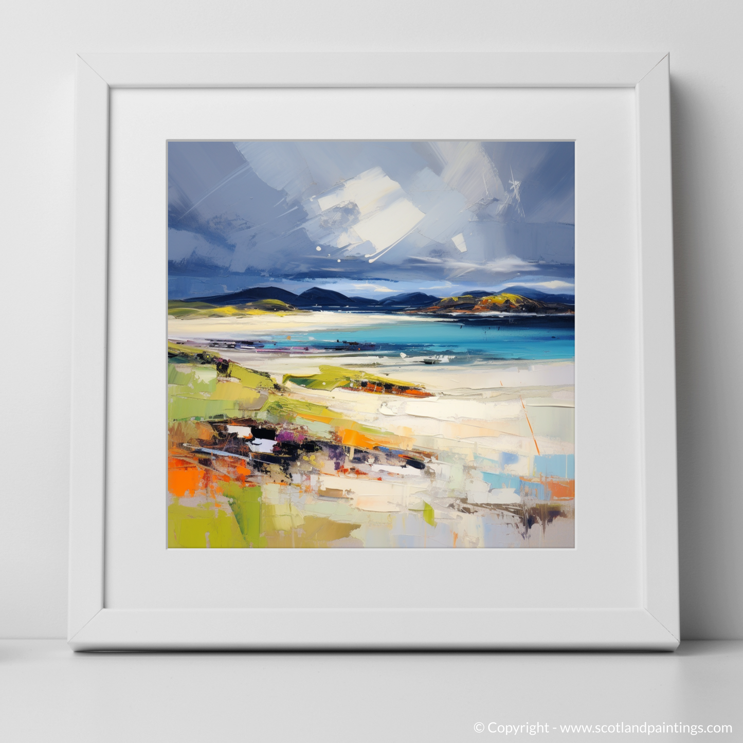 Tempestuous Camusdarach: An Abstract Ode to the Scottish Shoreline