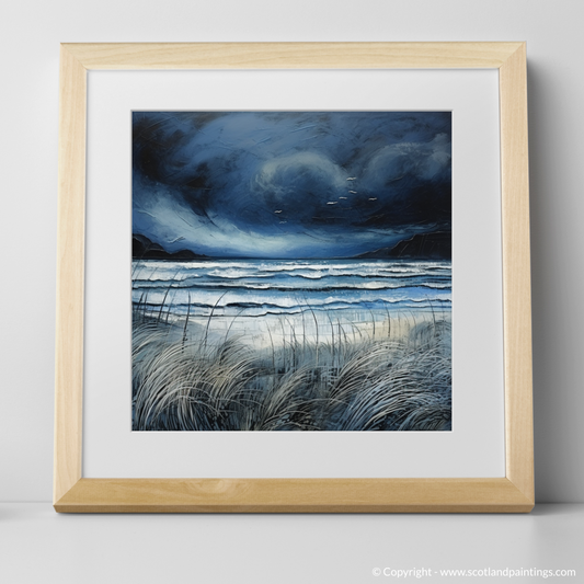 Storm's Embrace: An Abstract Expression of Camusdarach Beach