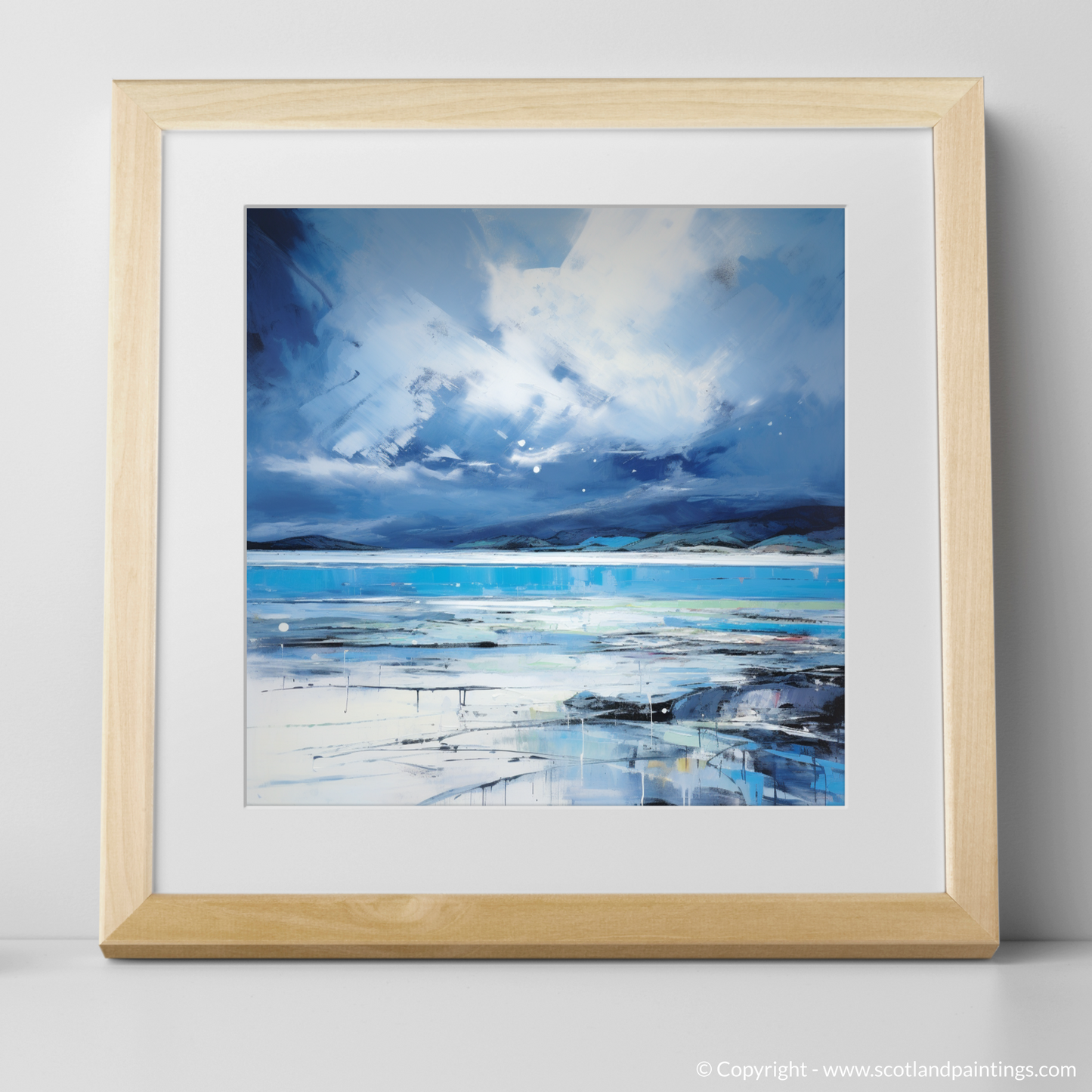 Storm's Embrace: An Abstract Ode to Camusdarach Beach