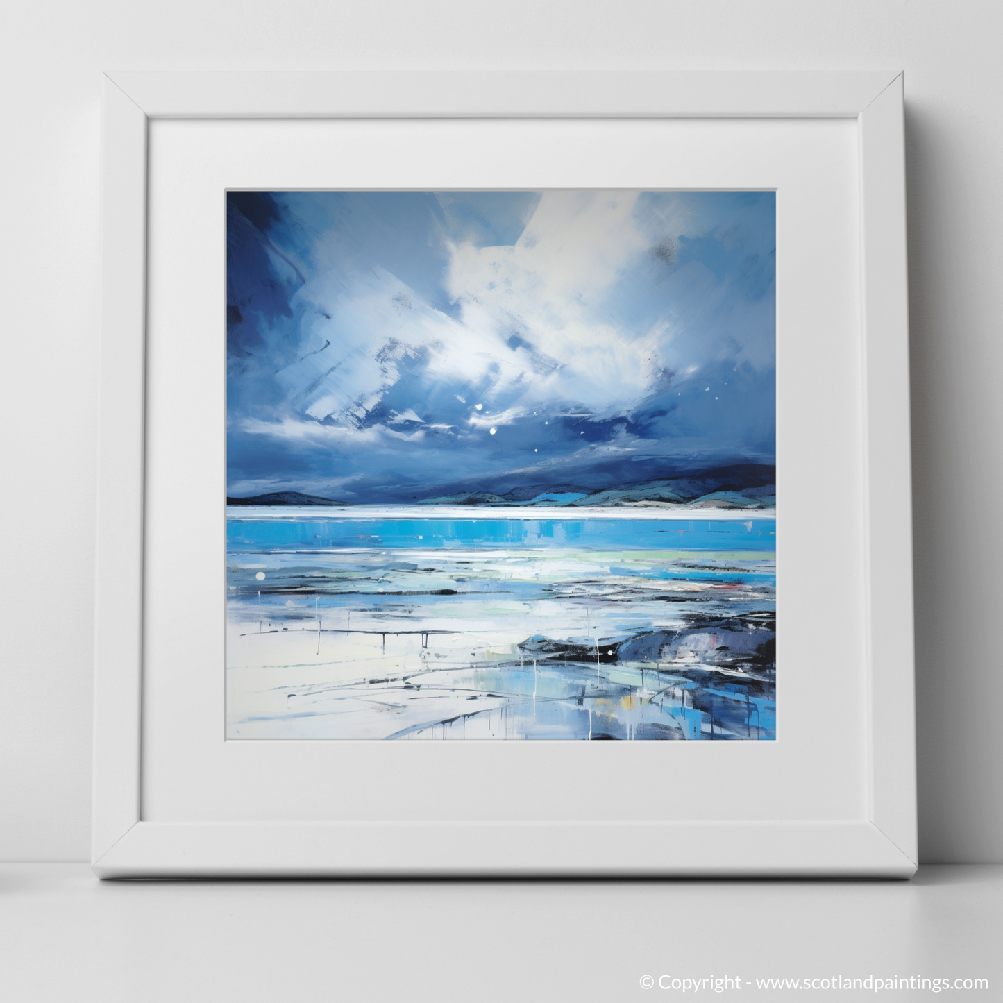 Storm's Embrace: An Abstract Ode to Camusdarach Beach