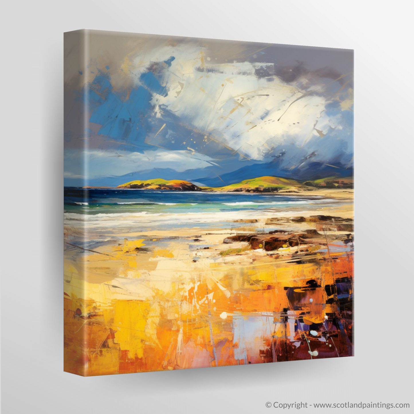 Camusdarach Fury: An Abstract Expression of Scottish Wildness