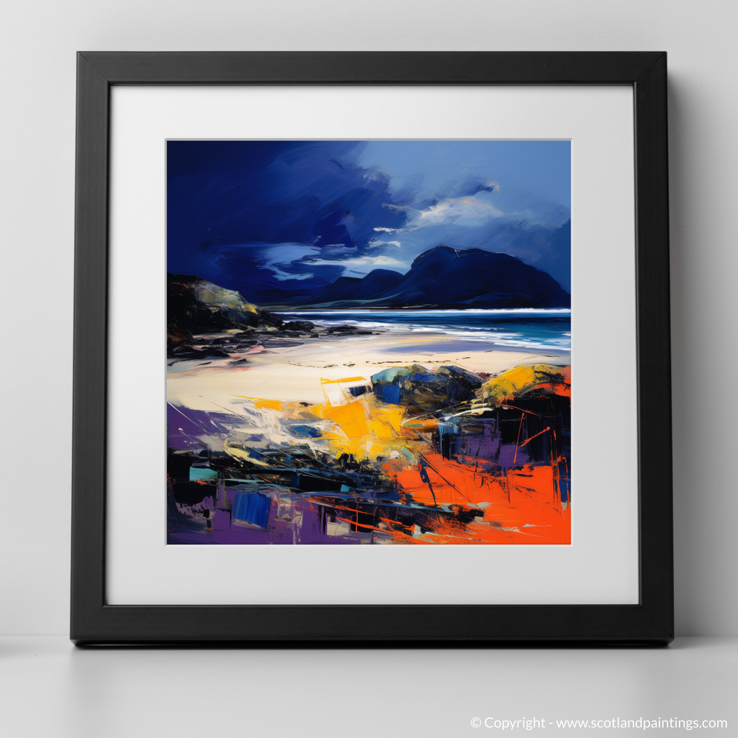 Tempestuous Camusdarach: An Abstract Expressionist Ode to Scotland's Coast