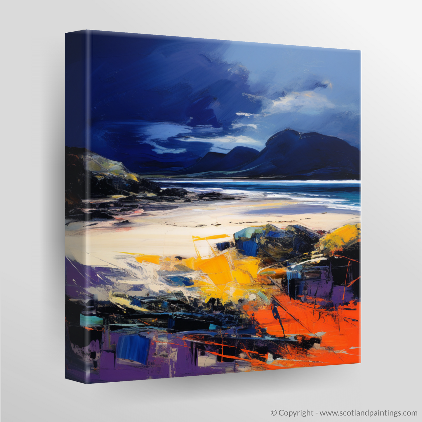 Tempestuous Camusdarach: An Abstract Expressionist Ode to Scotland's Coast