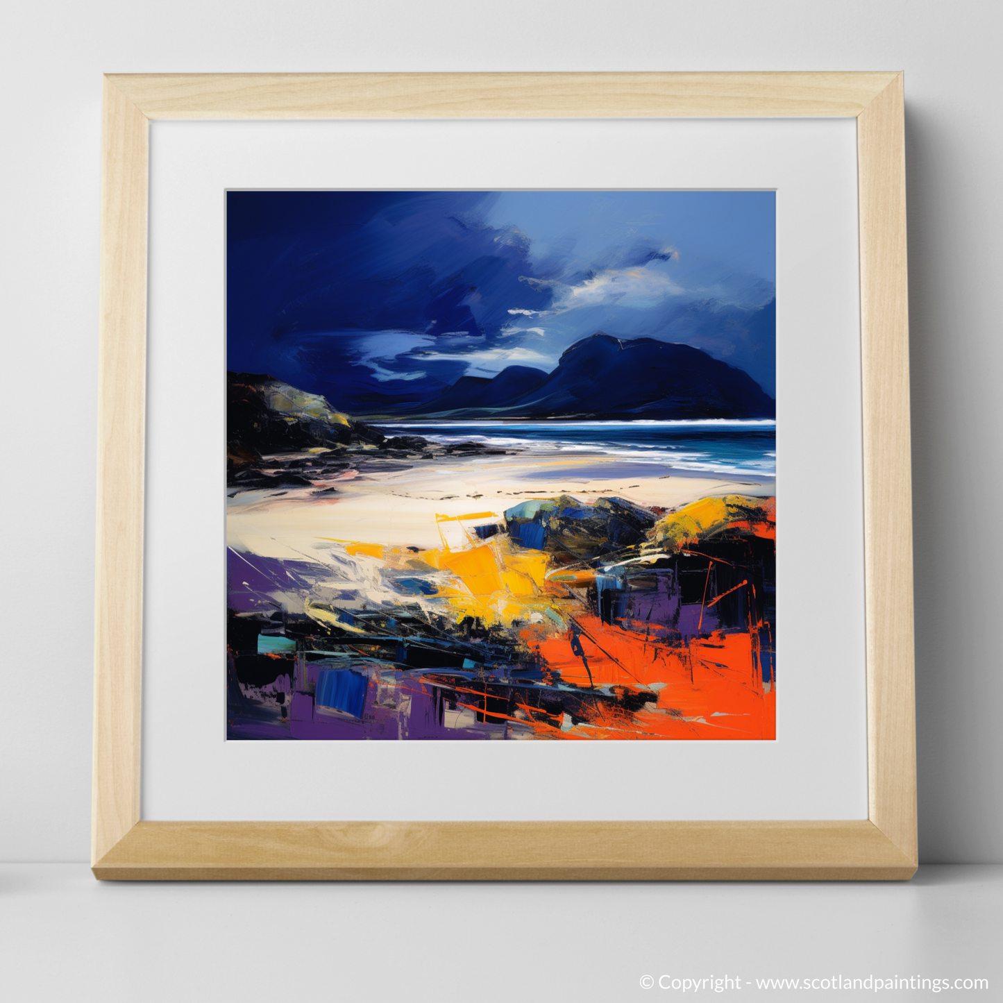 Tempestuous Camusdarach: An Abstract Expressionist Ode to Scotland's Coast