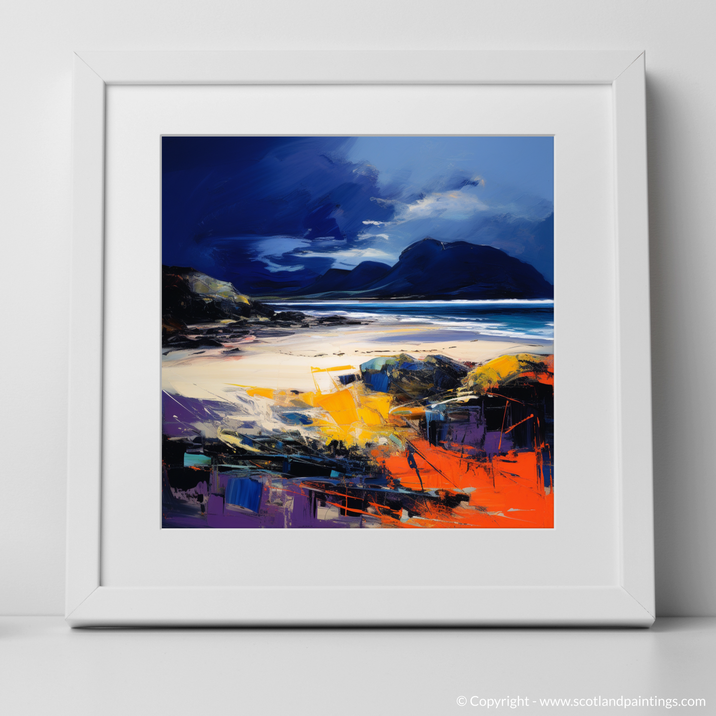 Tempestuous Camusdarach: An Abstract Expressionist Ode to Scotland's Coast