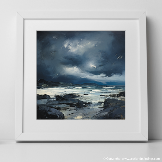 Tempestuous Camusdarach: An Abstract Expressionist Ode to Scotland's Stormy Shores