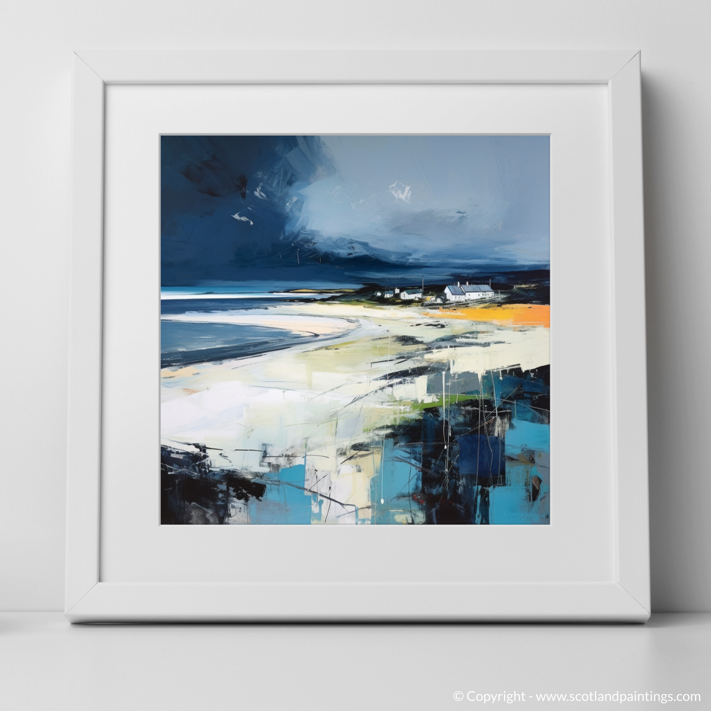 Tempestuous Camusdarach: An Abstract Impression of Scotland's Wild Shore