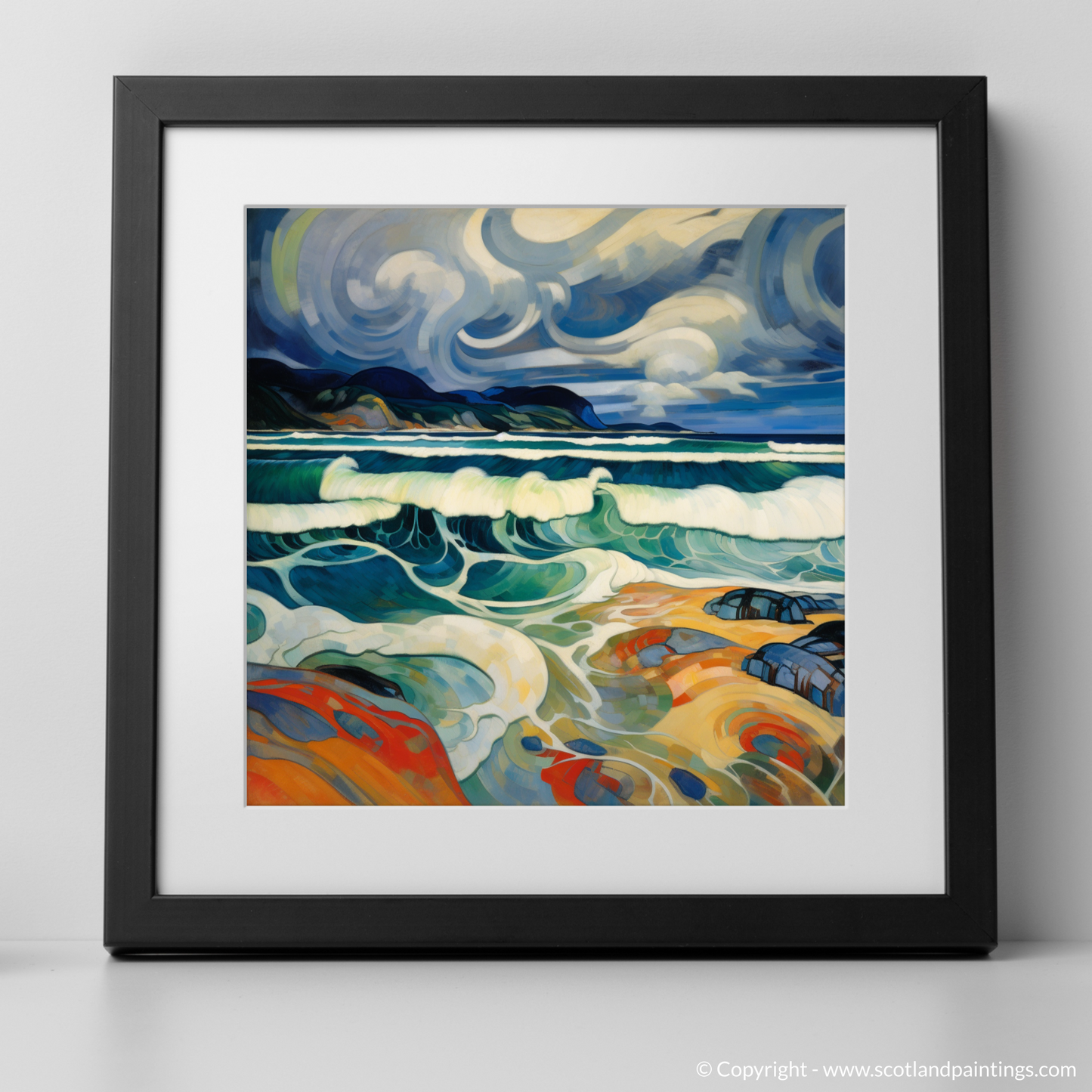 Storm's Embrace: An Abstract Ode to Camusdarach Beach