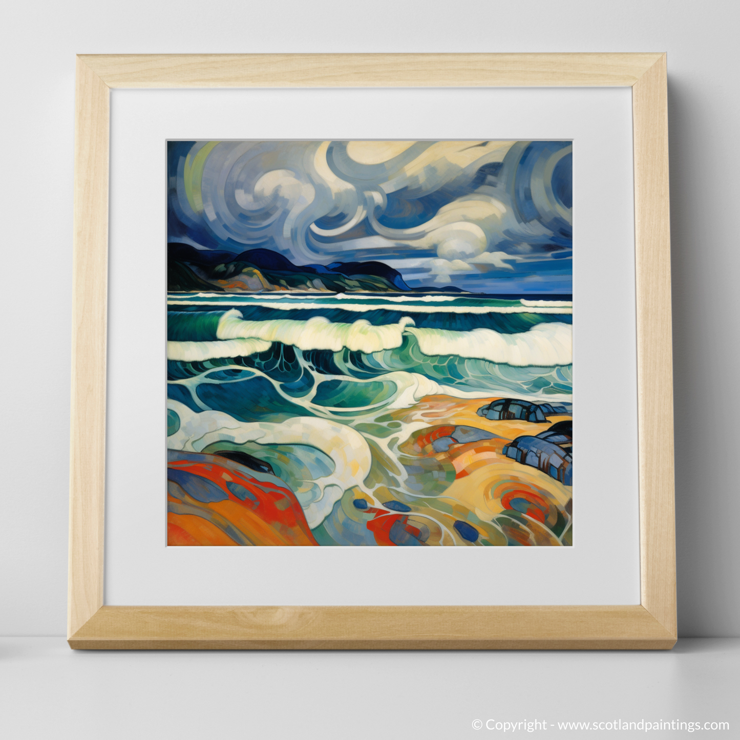 Storm's Embrace: An Abstract Ode to Camusdarach Beach