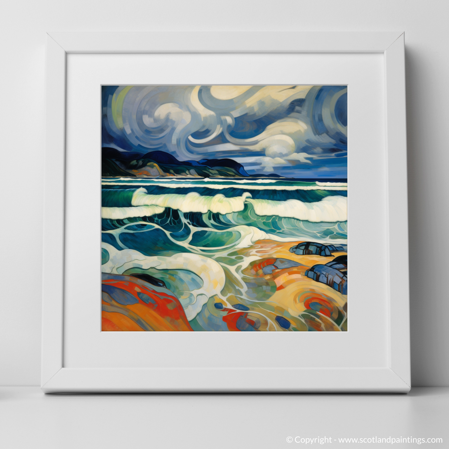 Storm's Embrace: An Abstract Ode to Camusdarach Beach