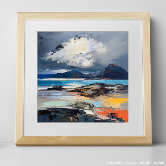 Storm's Embrace: An Abstract Expressionist Journey Through Camusdarach Beach