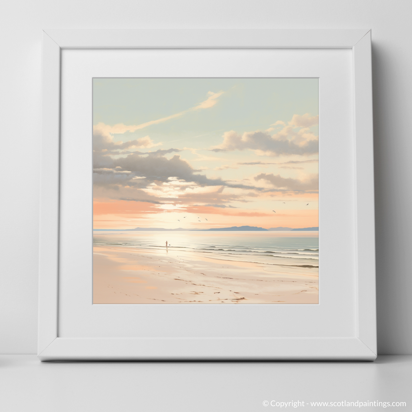 Sunset Solitude on Nairn Beach