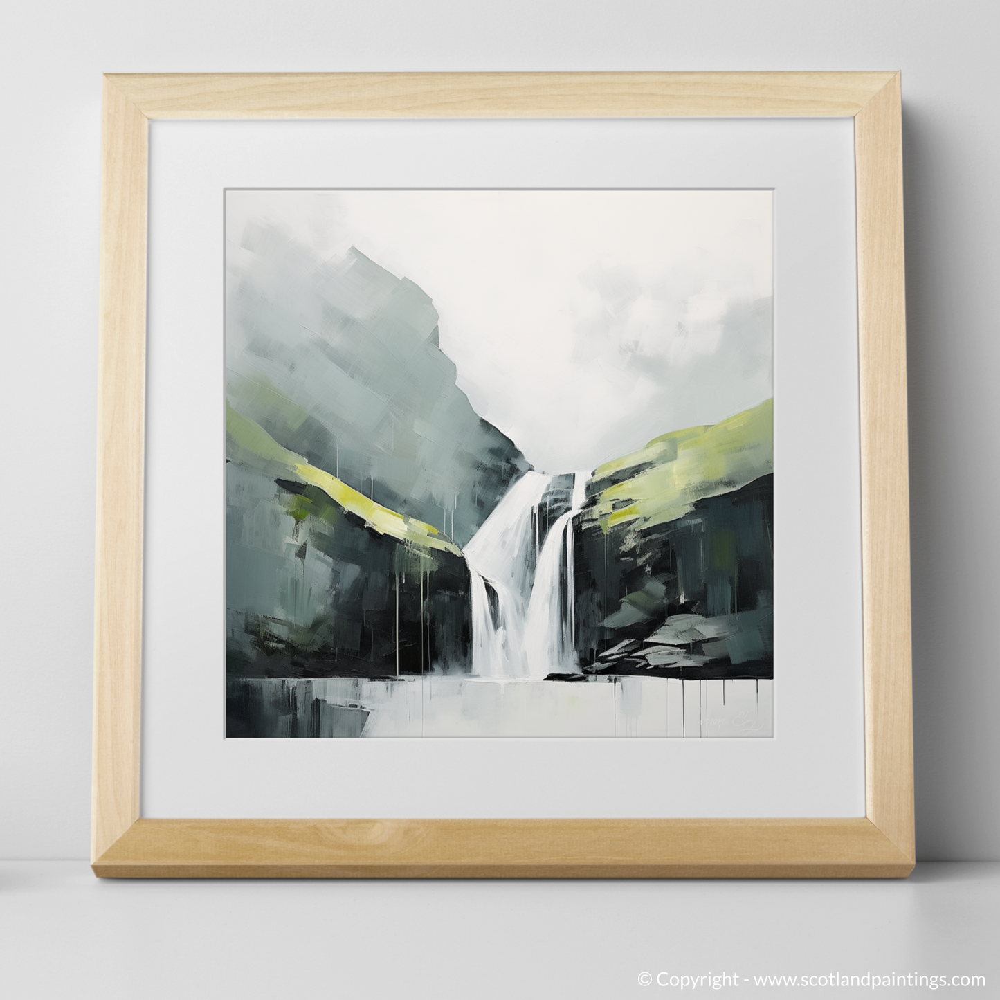 Serene Cascade: Steall Falls Refined