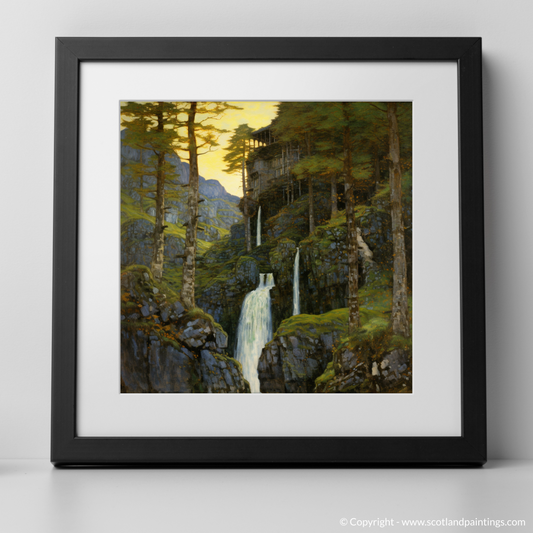 Enchanted Cascade: An Art Nouveau Tribute to Plodda Falls