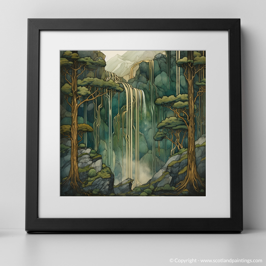 Majestic Flow: The Art Nouveau Spirit of Steall Falls