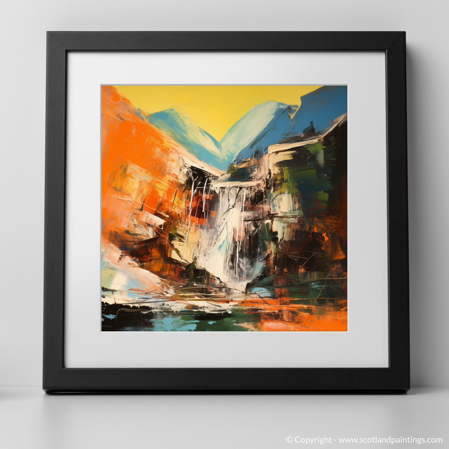 Maelstrom of Glen Nevis: An Abstract Expressionist Ode to Steall Falls