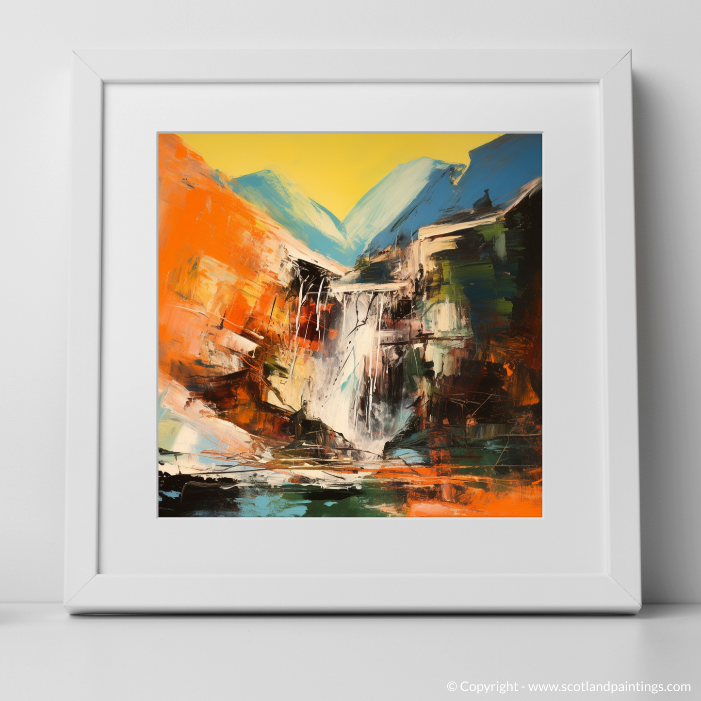 Maelstrom of Glen Nevis: An Abstract Expressionist Ode to Steall Falls