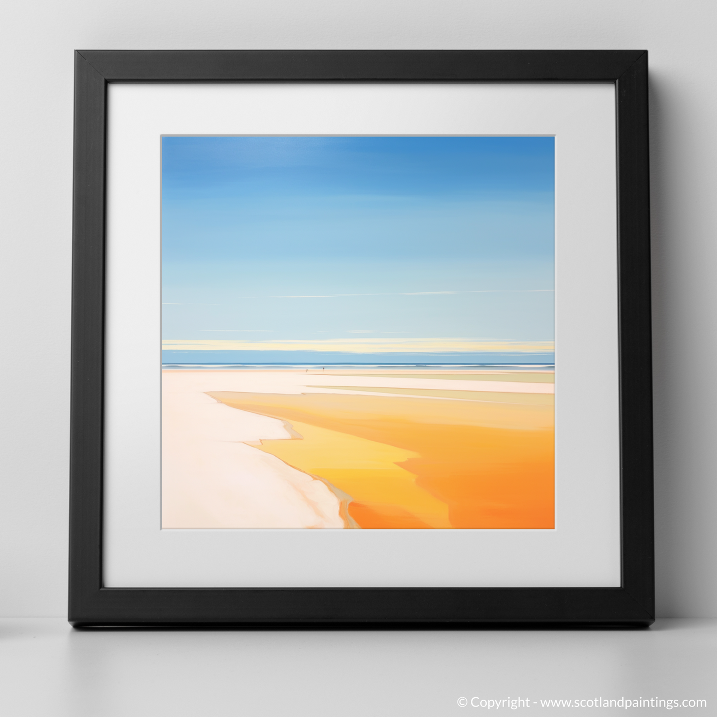 Golden Serenity: A Tribute to Nairn Beach at Dusk