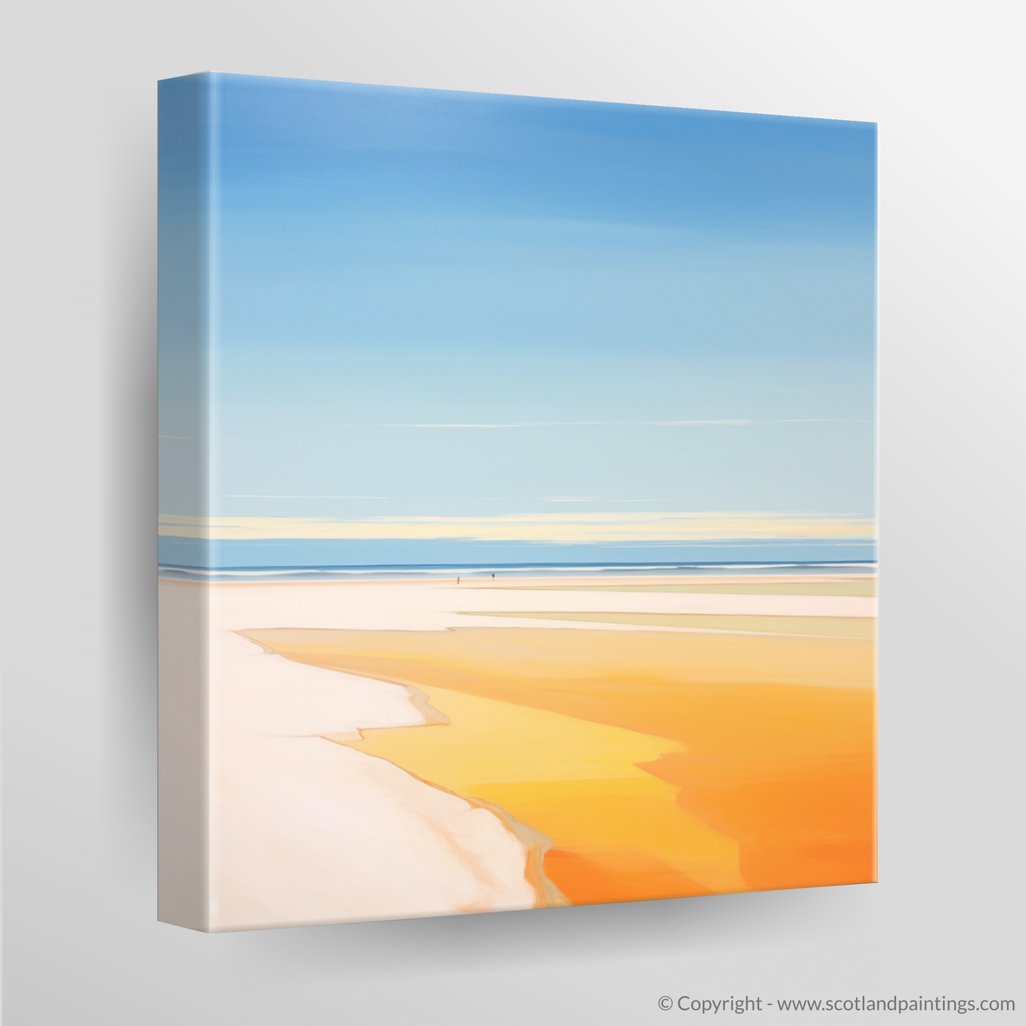 Golden Serenity: A Tribute to Nairn Beach at Dusk