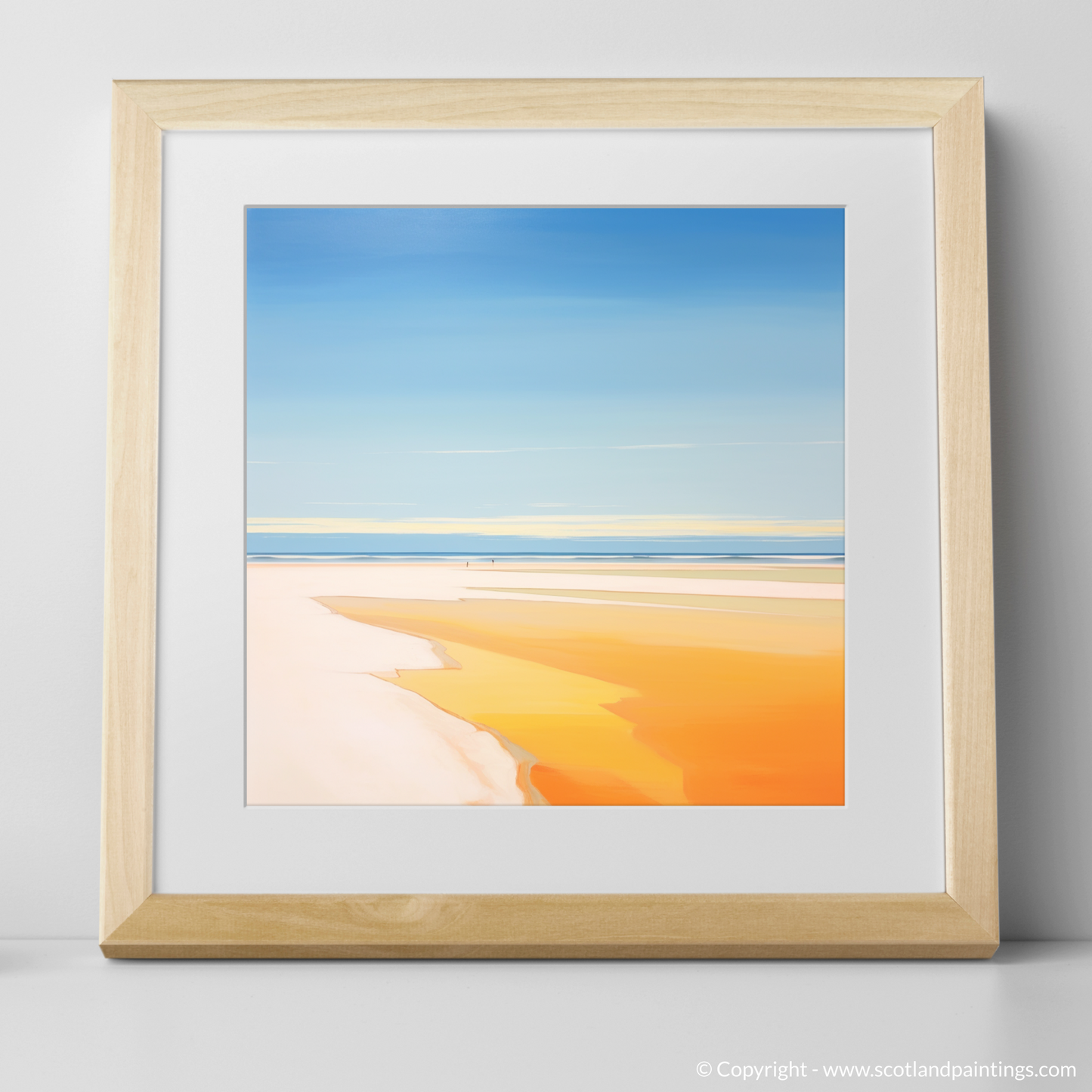 Golden Serenity: A Tribute to Nairn Beach at Dusk