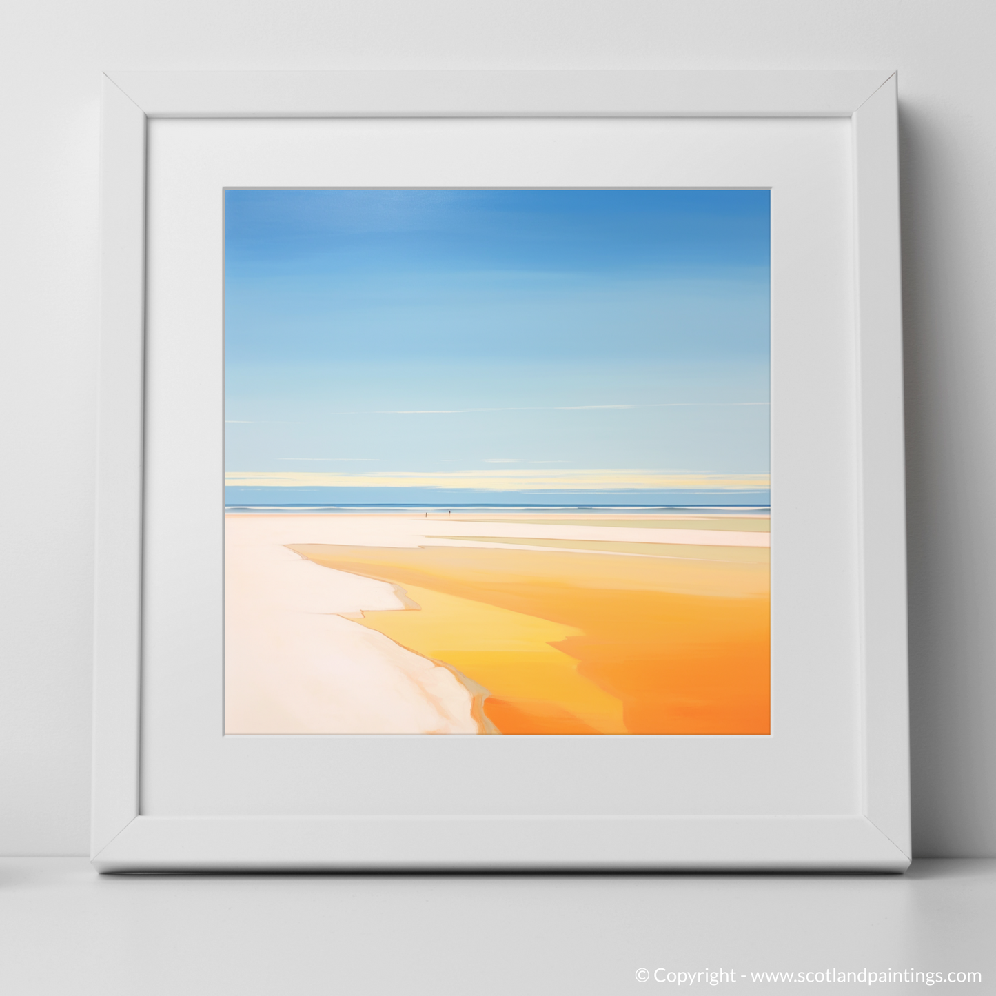 Golden Serenity: A Tribute to Nairn Beach at Dusk