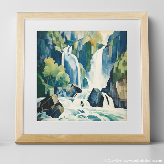 Cubist Cascade: A Modern Tapestry of Plodda Falls