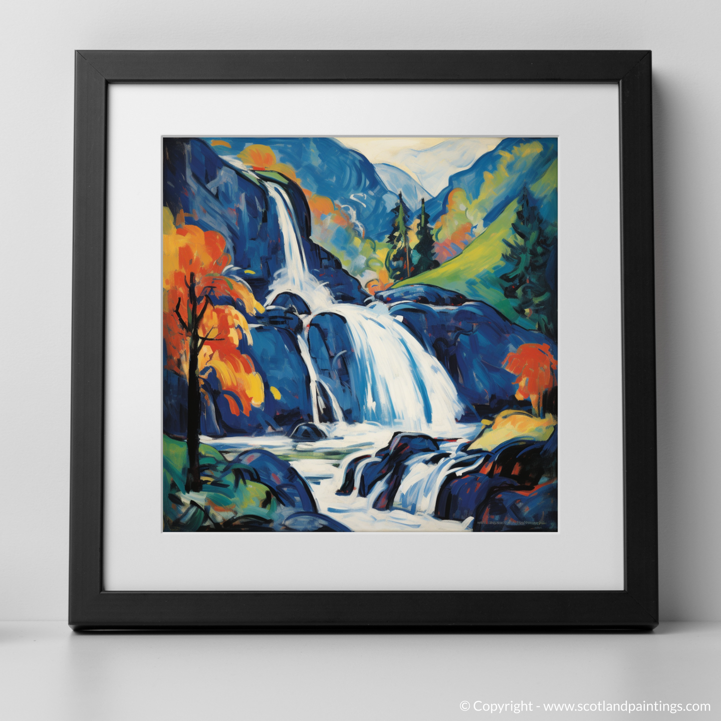 Fauvist Fervour: Steall Falls Unleashed