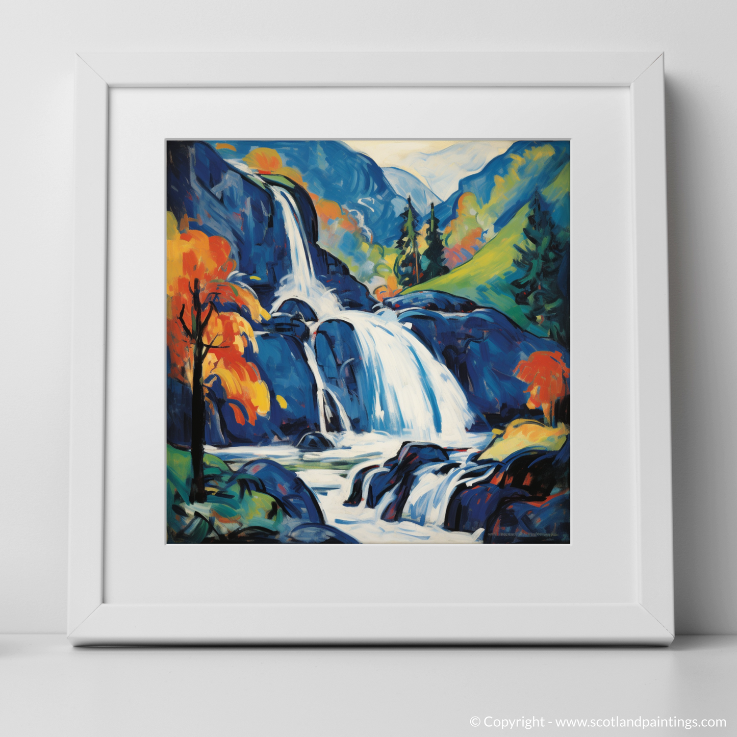 Fauvist Fervour: Steall Falls Unleashed