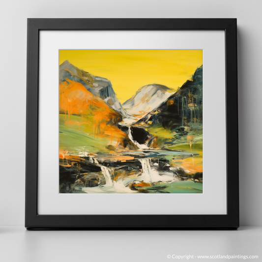 Steall Falls Emotion: An Abstract Expressionist Ode to Scottish Wilderness