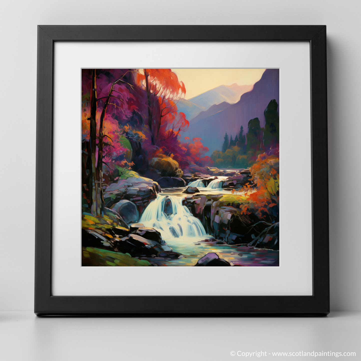 Fauvist Flames of Plodda Falls