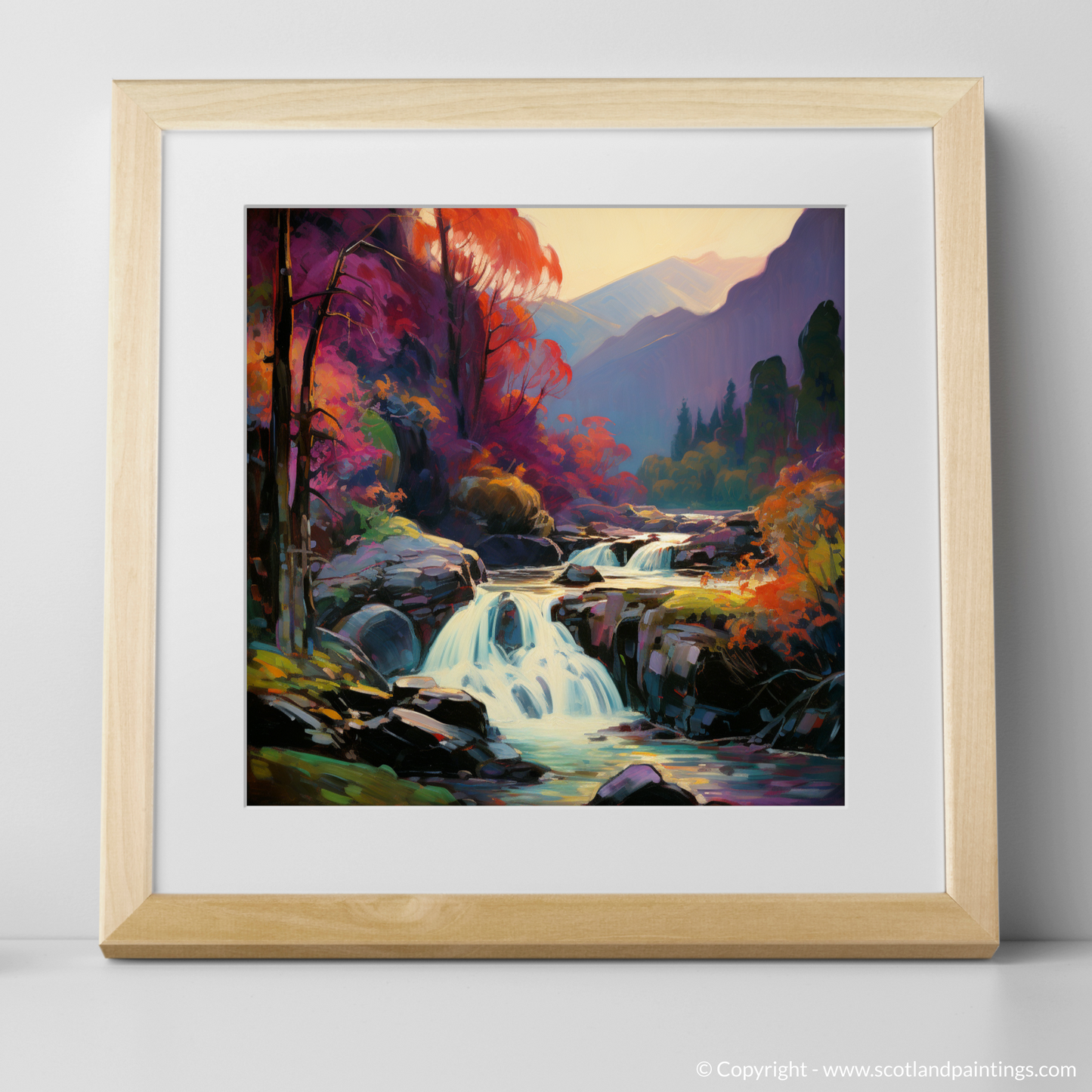 Fauvist Flames of Plodda Falls